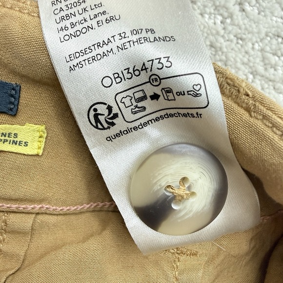 Maeve Colette Wide Leg Cropped Pants Camel Twill 31 Tall Anthropologie $128 - Picture 11 of 12